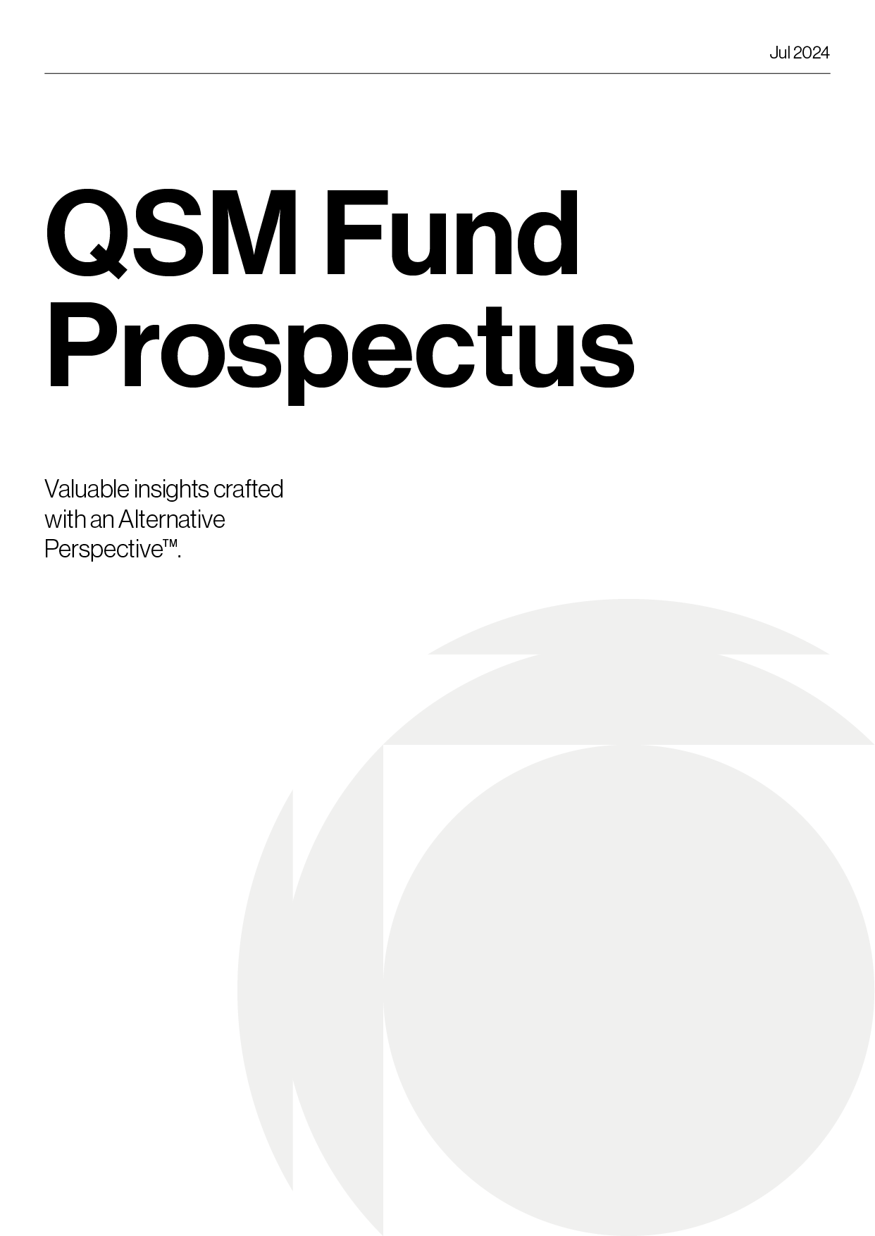 Fund Prospectus Example Fund Prospectus - QSM Asset Management
